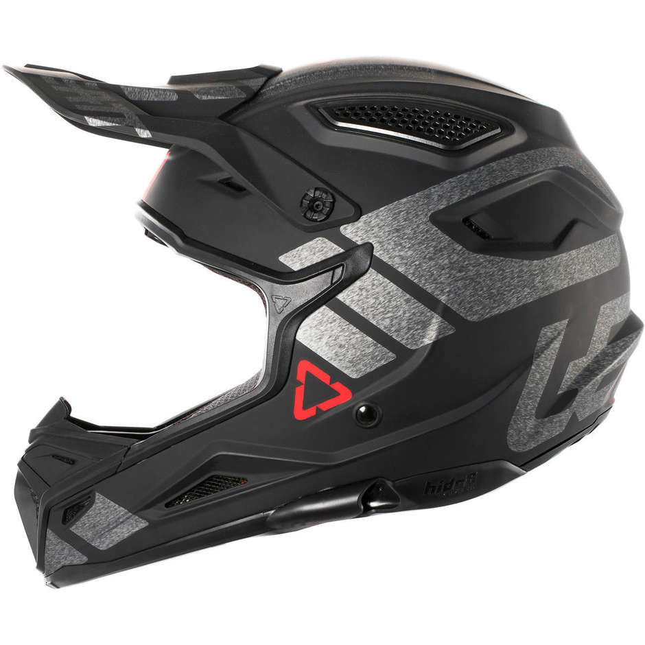 Moto Cross Enduro helmet Leatt GPX 4.5 v4 Black Brushed