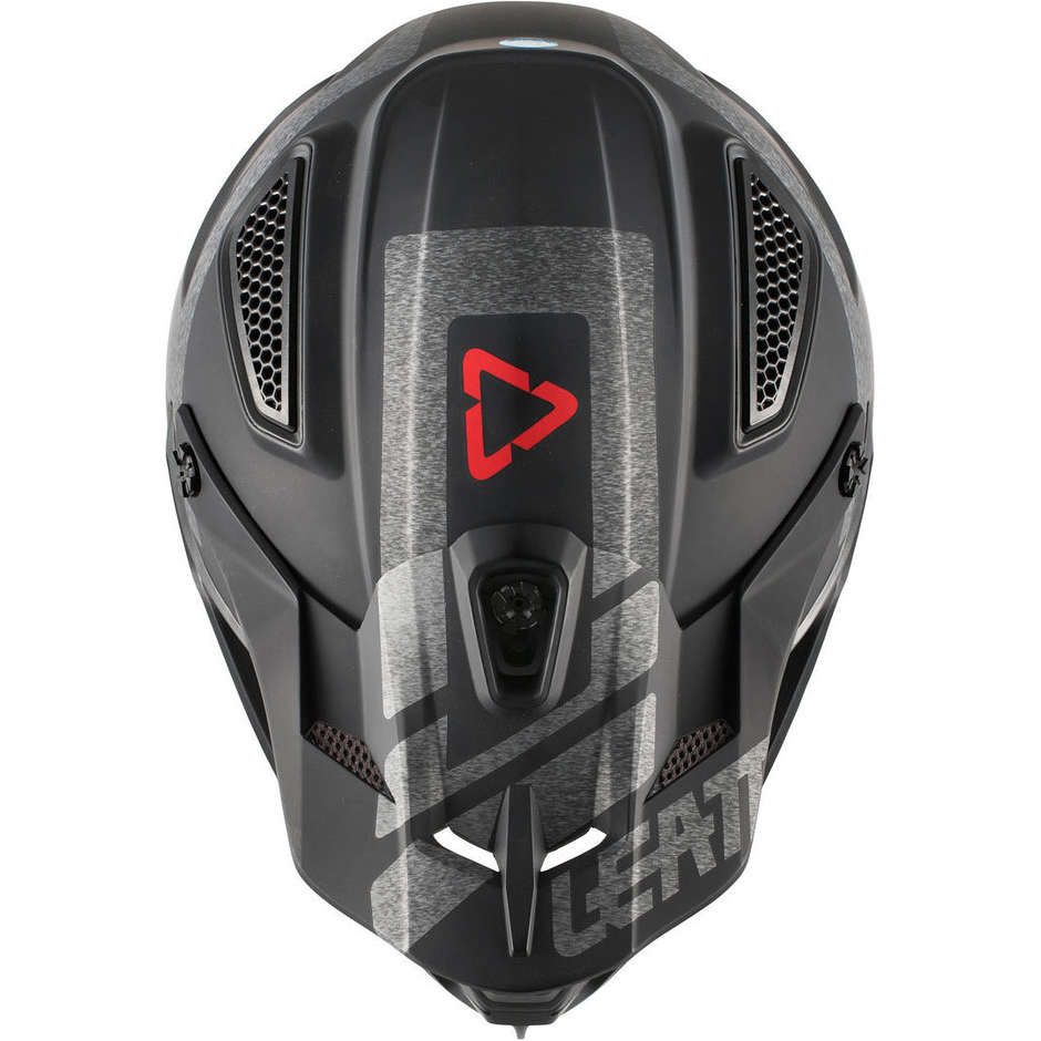 Moto Cross Enduro helmet Leatt GPX 4.5 v4 Black Brushed