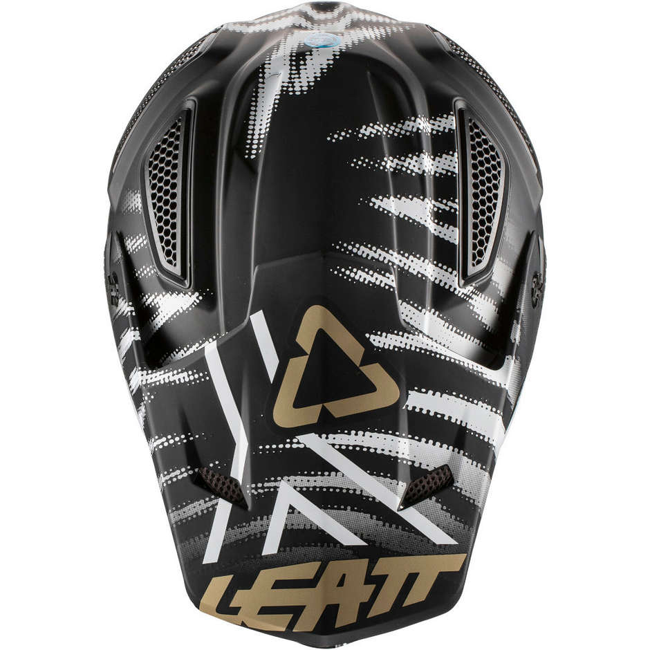 Moto Cross Enduro helmet Leatt GPX 5.5 v20.1 ZEBRA