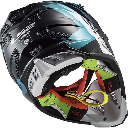 Moto Cross Enduro Helmet LS2 MX 470 SUBVERTER MAX Turquoise