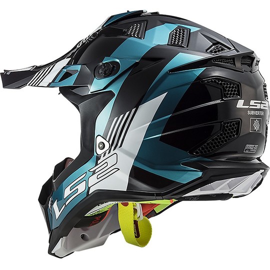 Moto Cross Enduro Helmet LS2 MX 470 SUBVERTER MAX Turquoise