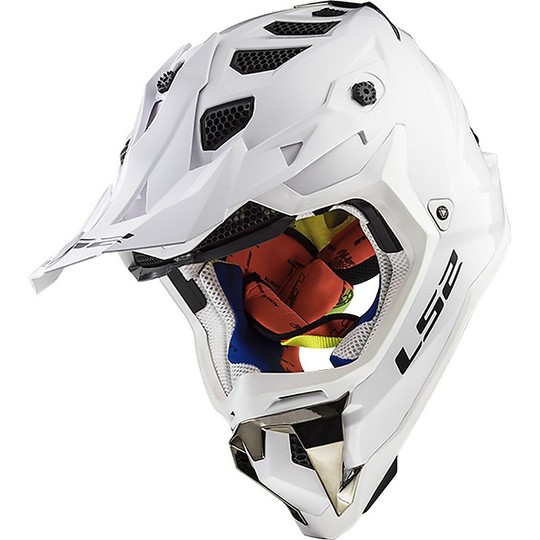 Moto Cross Enduro Helmet LS2 MX 470 White Gloss Subverter