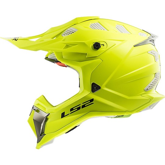Moto Cross Enduro Helmet LS2 MX 470 Yellow Fluo Subverter