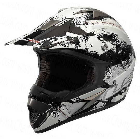 Moto Cross Enduro Helmet LS2 MX433 Model Quake White