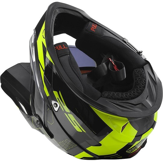 Moto Cross Enduro helmet LS2 MX436 Pioneer Trigger Black / Hi-Vision