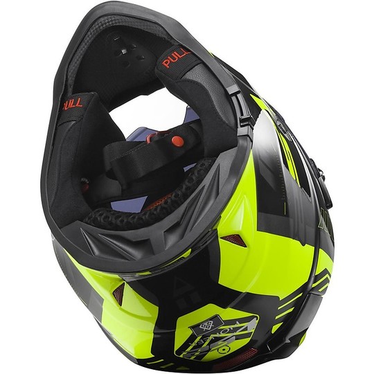 Moto Cross Enduro helmet LS2 MX436 Pioneer Trigger Black / Hi-Vision