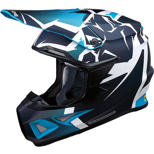Moto Cross Enduro helmet Moose Racing FI Session Agroid Navy Blue