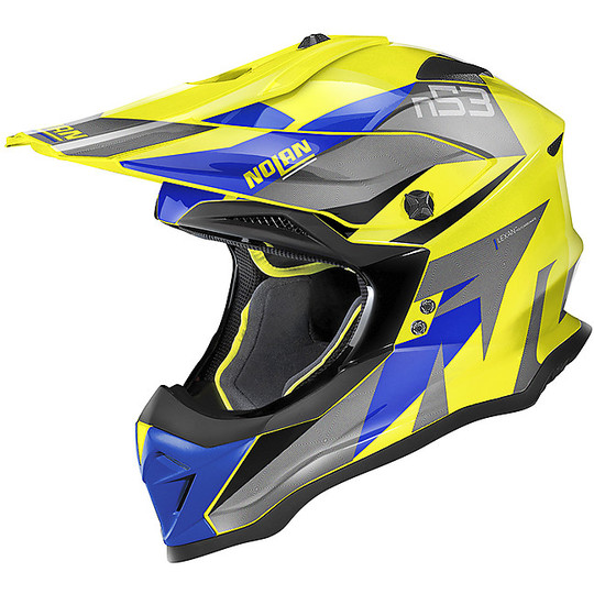 Moto Cross Enduro Helmet Nolan N53 PORTLAND 060 Fluo Yellow