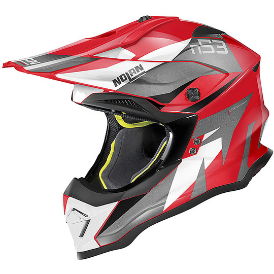 Moto Cross Enduro Helmet Nolan N53 PORTLAND 062 Red Corsa