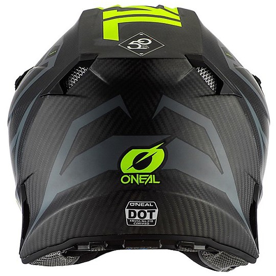 Moto Cross Enduro Helmet O'neal 10 Series CARBON Race Black Yellow