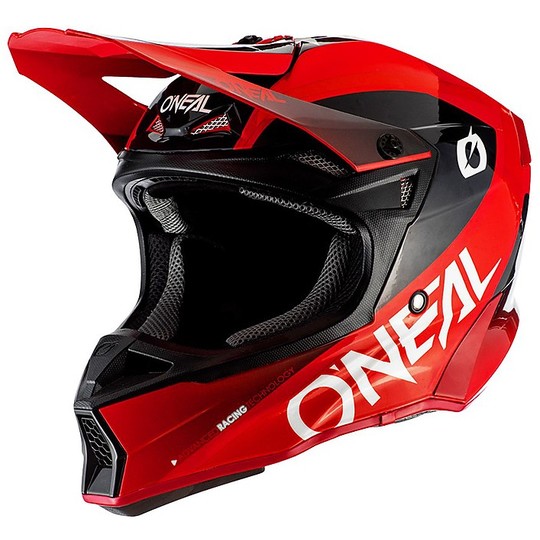 Moto Cross Enduro Helmet O'neal 10 Series CORE Red Black