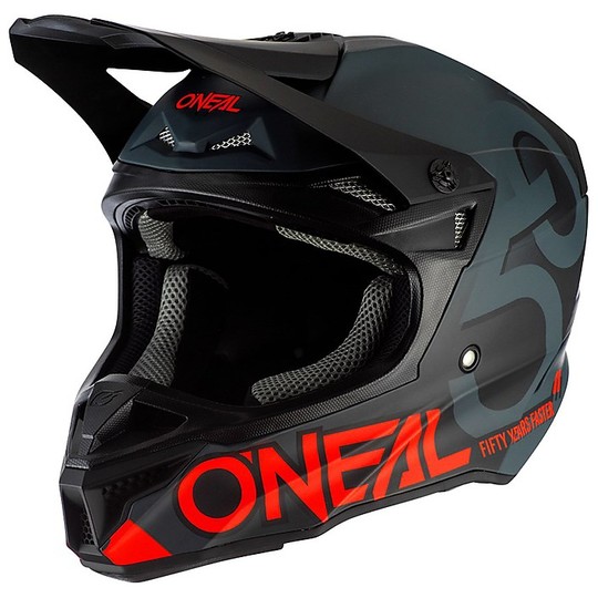 Moto Cross Enduro Helmet O'neal 5 Series FIVE ZERO Black Red