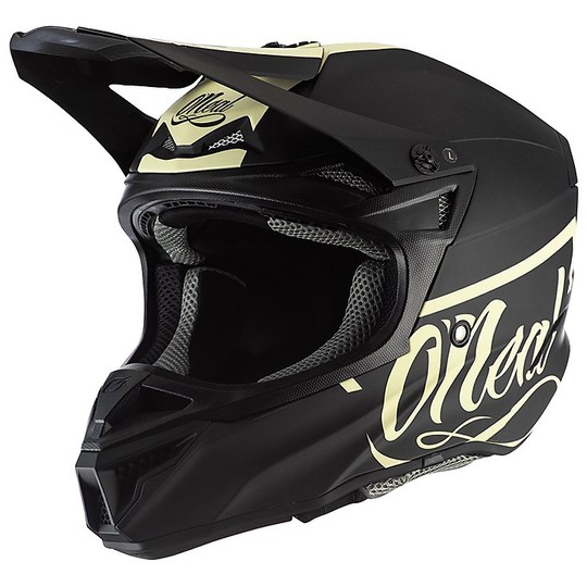 Moto Cross Enduro Helmet O'neal 5 Series RESEDA Black Beige