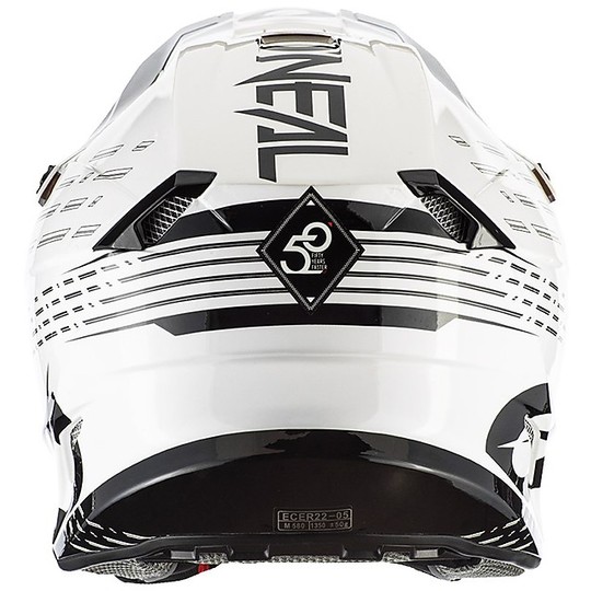 Moto Cross Enduro Helmet O'neal 5 Series TRACE Black White