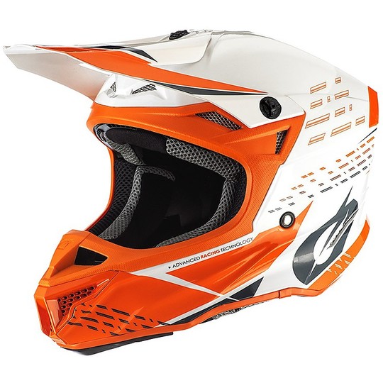 Moto Cross Enduro Helmet O'neal 5 Series TRACE Orange White
