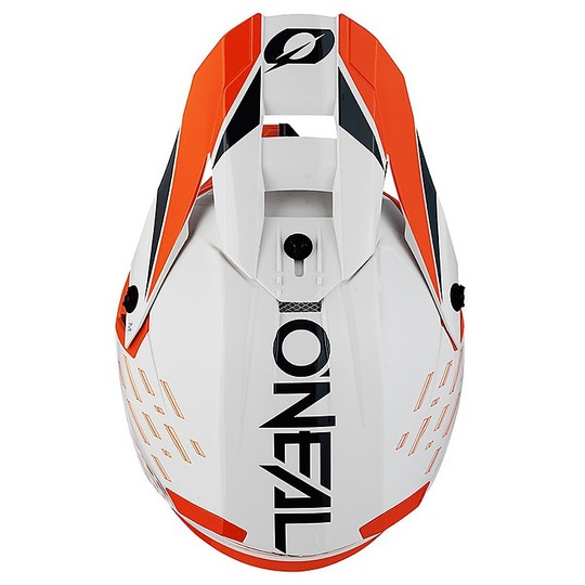 Moto Cross Enduro Helmet O'neal 5 Series TRACE Orange White