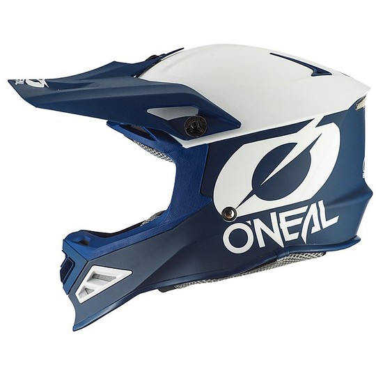Moto Cross Enduro Helmet O'neal 8 Series 2T Blue White