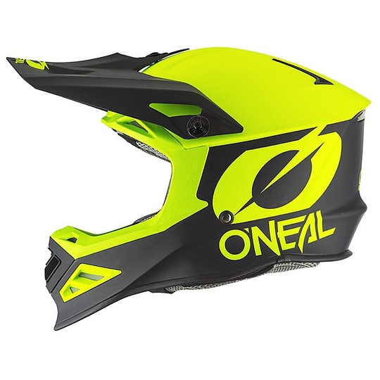 Moto Cross Enduro Helmet O'neal 8 Series 2T Yellow Fluo