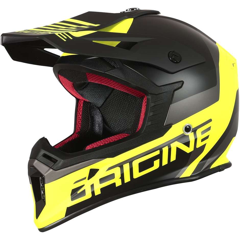 Moto Cross Enduro Helmet Origin HERO MX Matt Black Fluo Yellow
