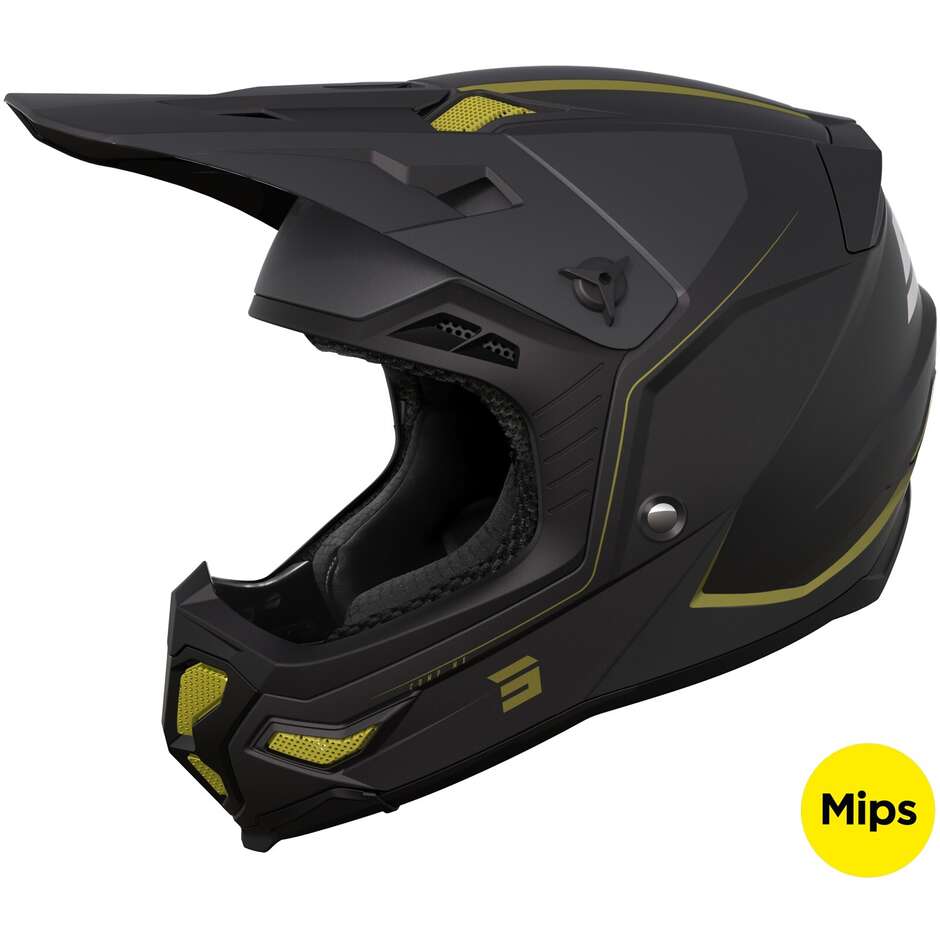 Moto Cross Enduro Helmet Shot CORE COMP Matt Gold