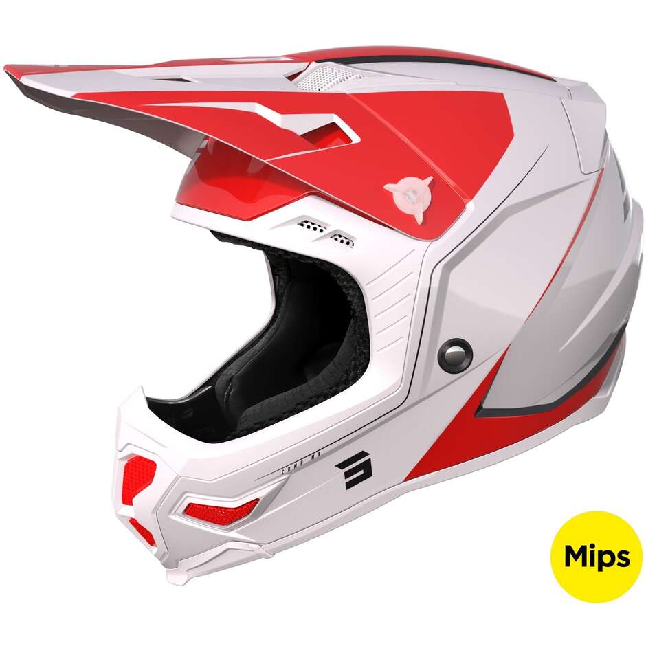 Moto Cross Enduro Helmet Shot CORE COMP Pearl Red