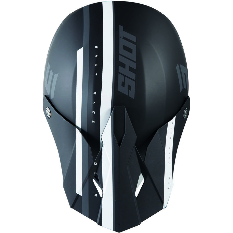 Moto Cross Enduro Helmet Shot Furios Shining Black Gray