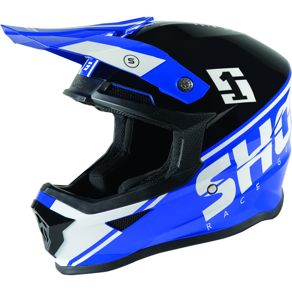 Moto Cross Enduro Helmet Shot Furios Spirit Blue