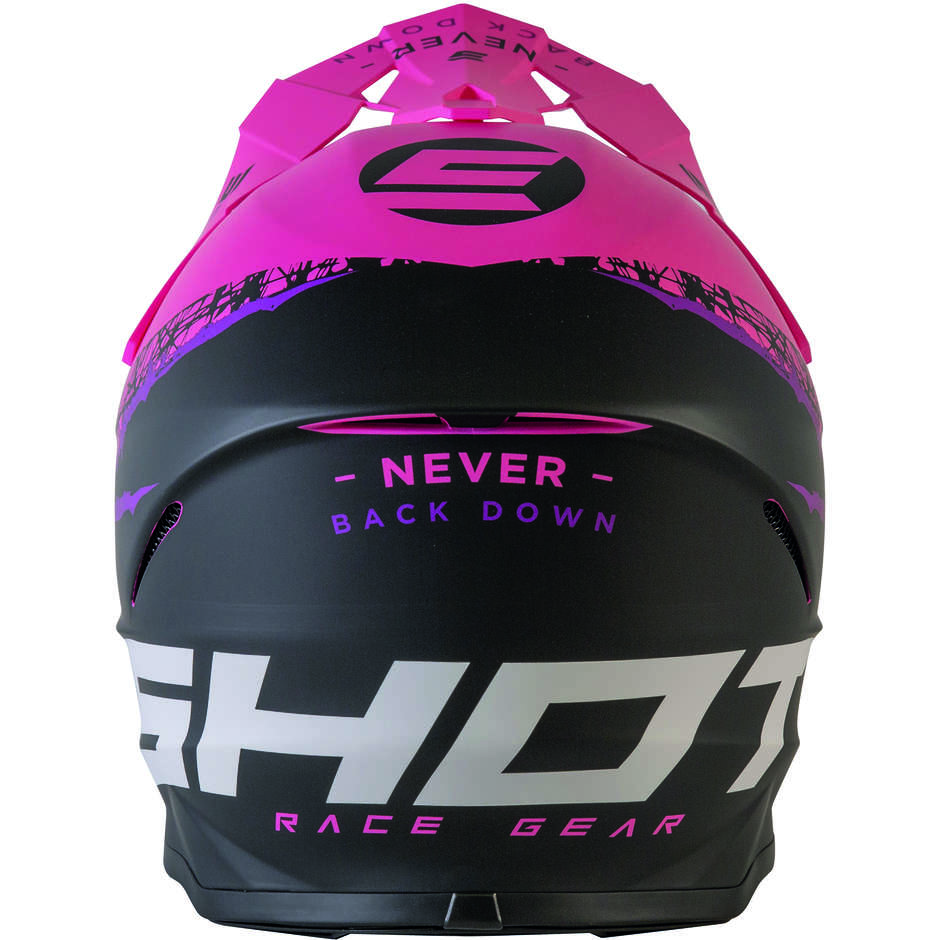 Moto Cross Enduro Helmet Shot Furios Storm Shiny Fuchsia