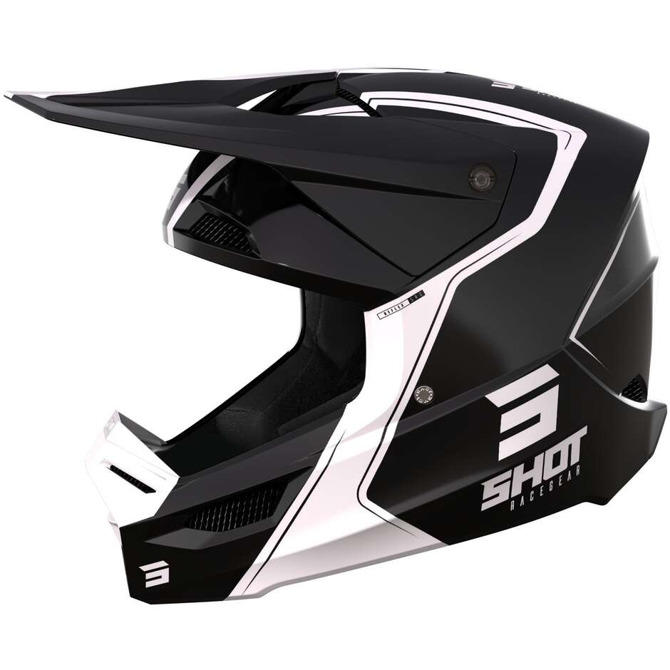 Moto Cross Enduro Helmet Shot FURIOUS REFLEX Glossy Black