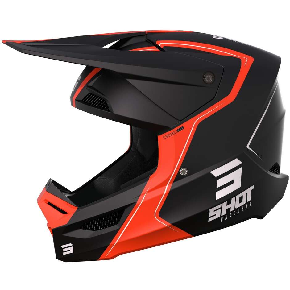 Moto Cross Enduro Helmet Shot FURIOUS REFLEX Matt Orange
