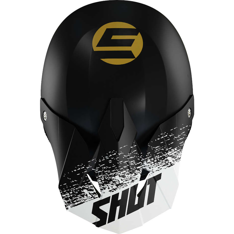 Moto Cross Enduro Helmet Shot FURIOUS ROLL Black Gold Opaque