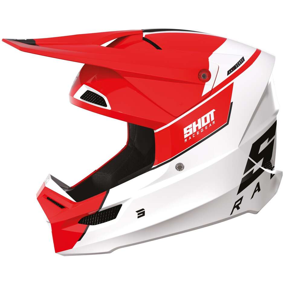 Moto Cross Enduro Helmet Shot FURIOUS SCOPE Glossy Red