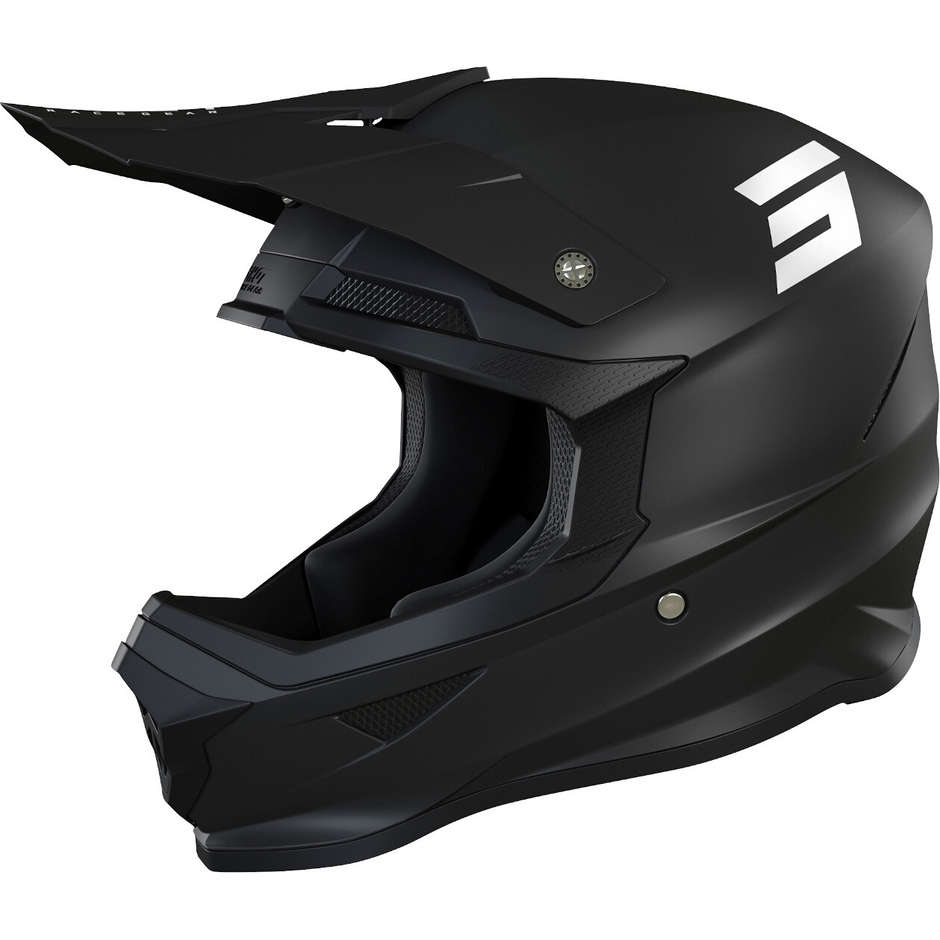 Moto Cross Enduro Helmet Shot FURIOUS SOLID Matt Black 2.0