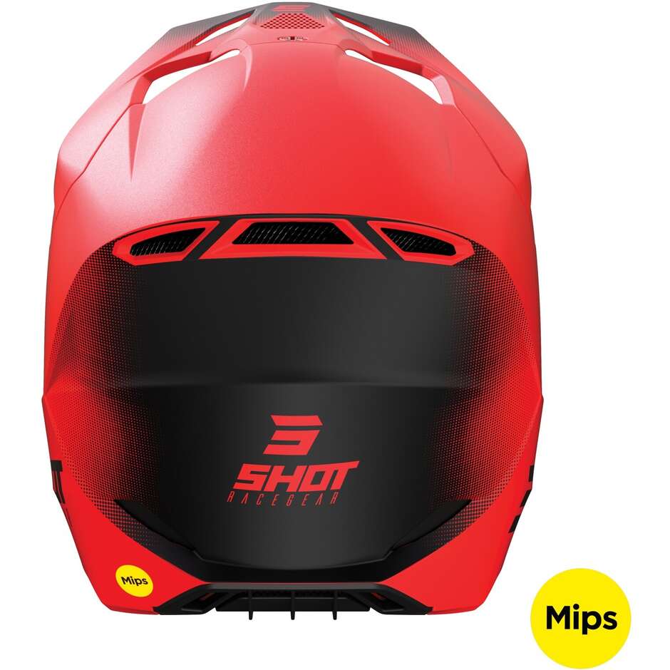 Moto Cross Enduro Helmet Shot RACE RAW Matt Red