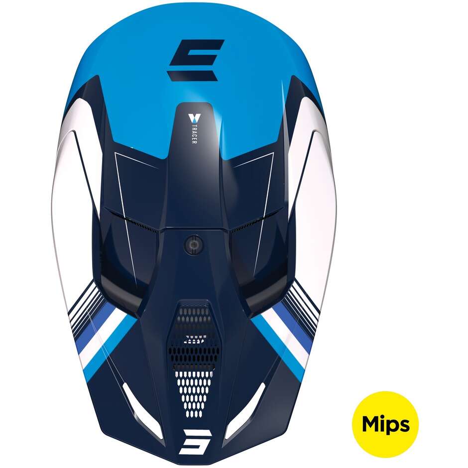Moto Cross Enduro Helmet Shot RACE TRACER Glossy Blue