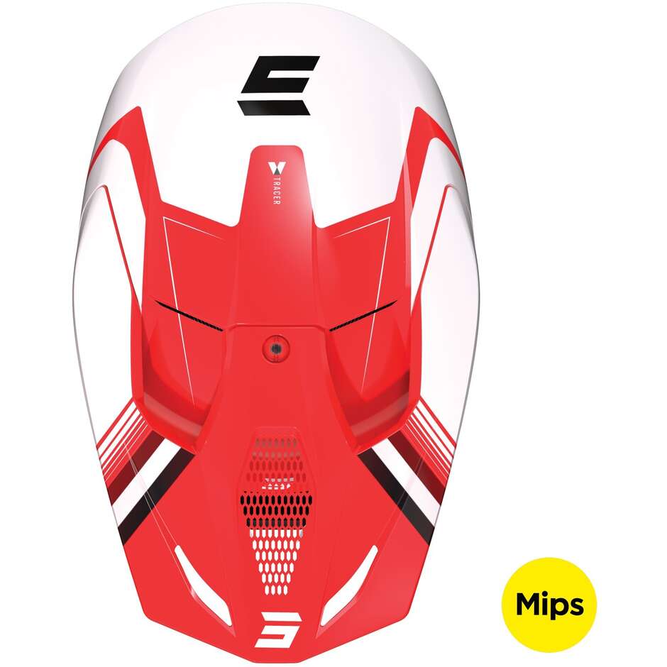 Moto Cross Enduro Helmet Shot RACE TRACER Glossy Red