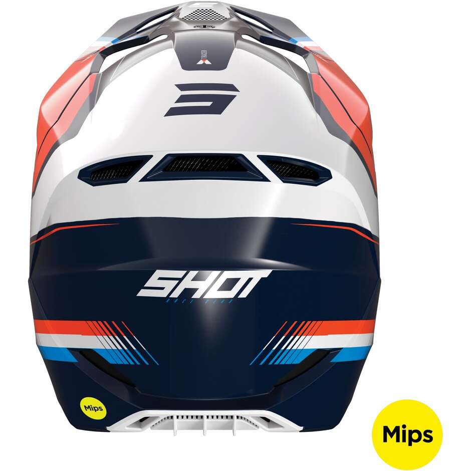 Moto Cross Enduro Helmet Shot RACE TRACER Neon Orange Glossy