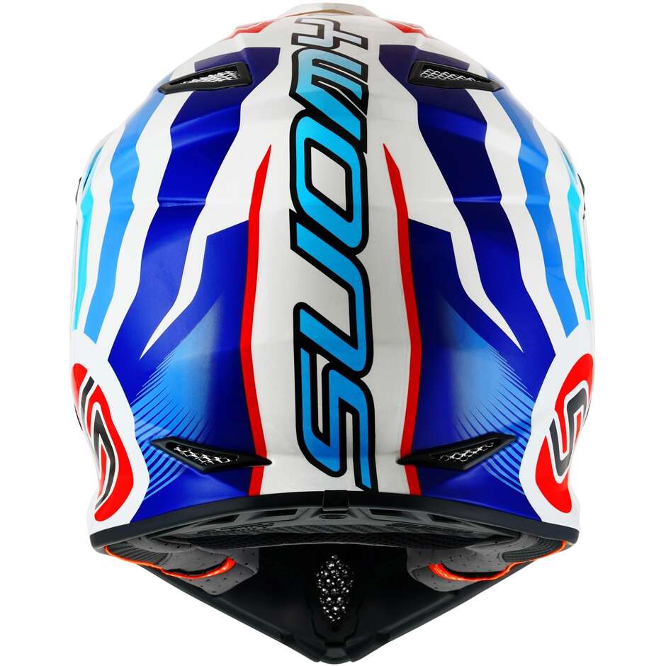 Moto Cross Enduro Helmet Suomy MX SPEED PRO FORWARD Blue White