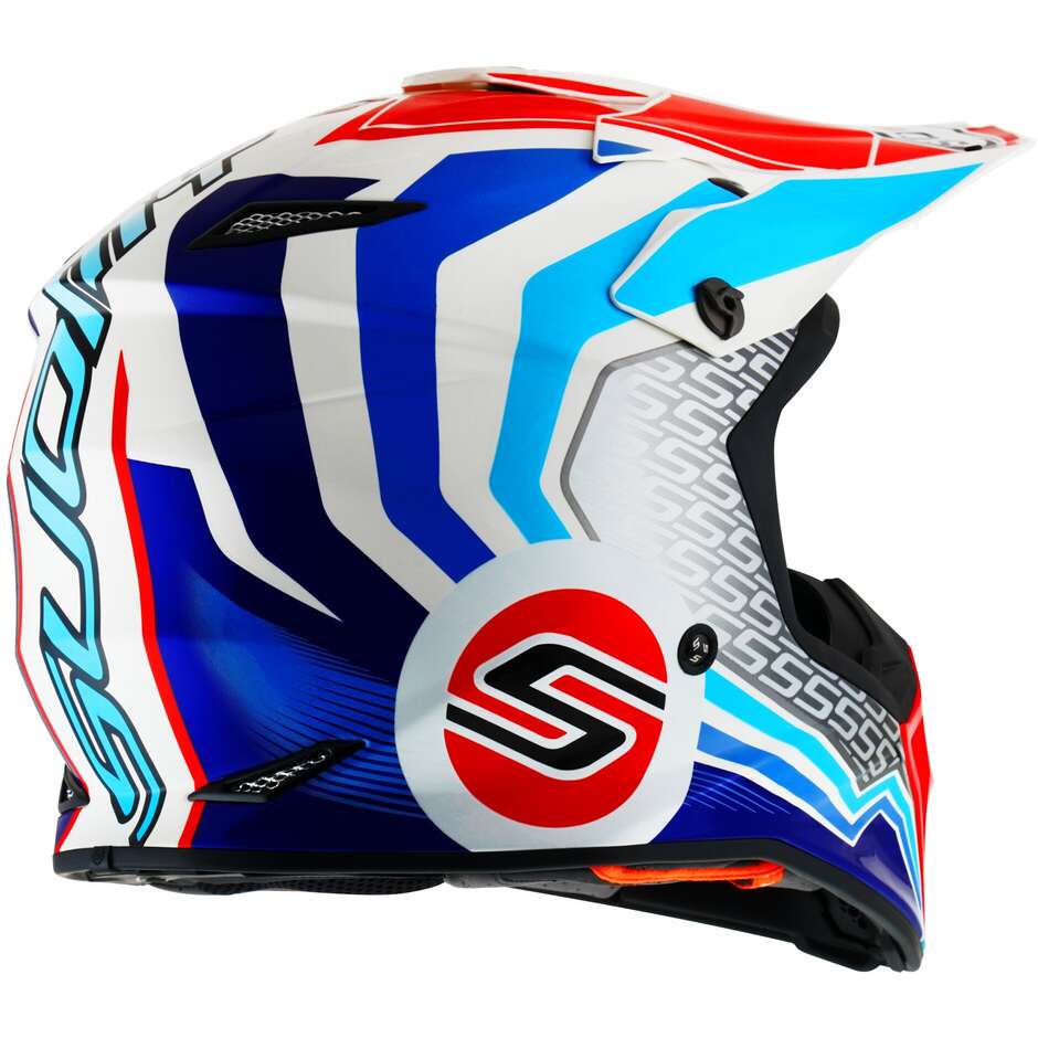 Moto Cross Enduro Helmet Suomy MX SPEED PRO FORWARD Blue White