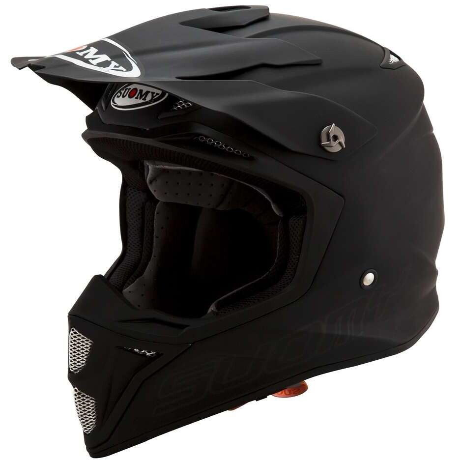 Moto Cross Enduro Helmet Suomy MX SPEED PRO PLAIN Matt Black