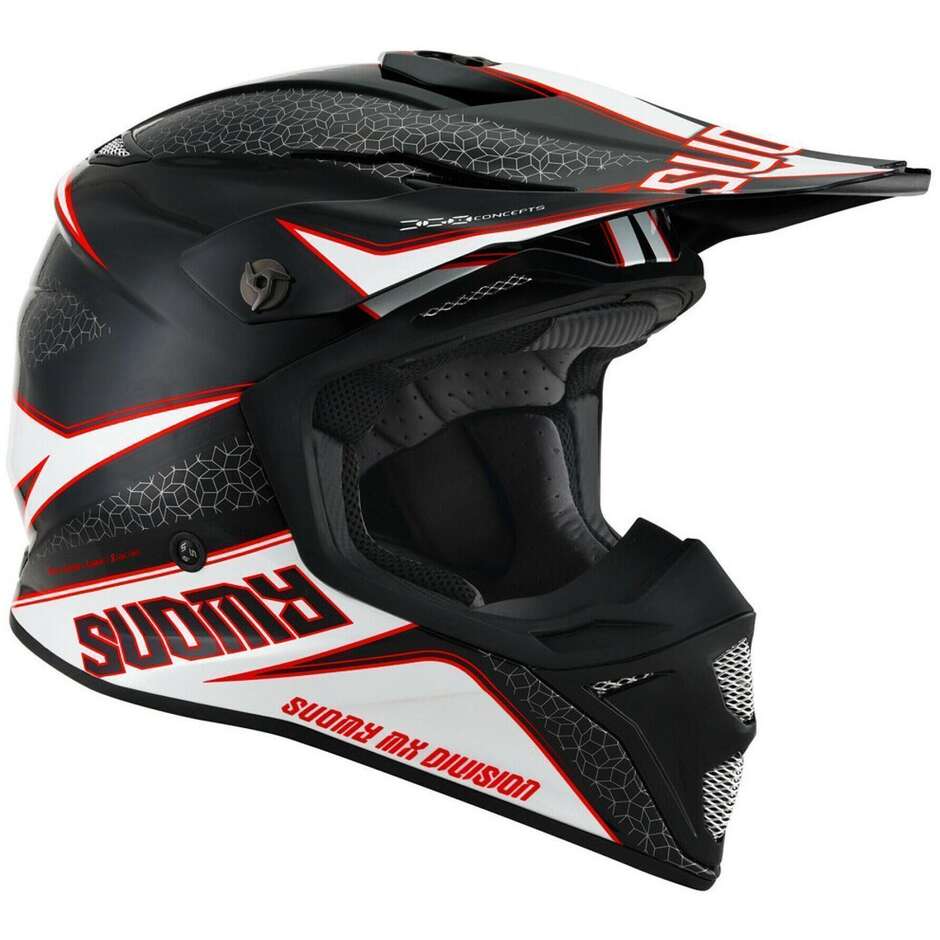 Moto Cross Enduro Helmet Suomy MX SPEED PRO TRANSITION White