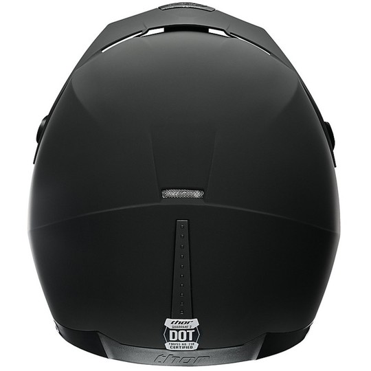 Moto Cross Enduro Helmet Thor Quadrant Matte Black Solid 2015