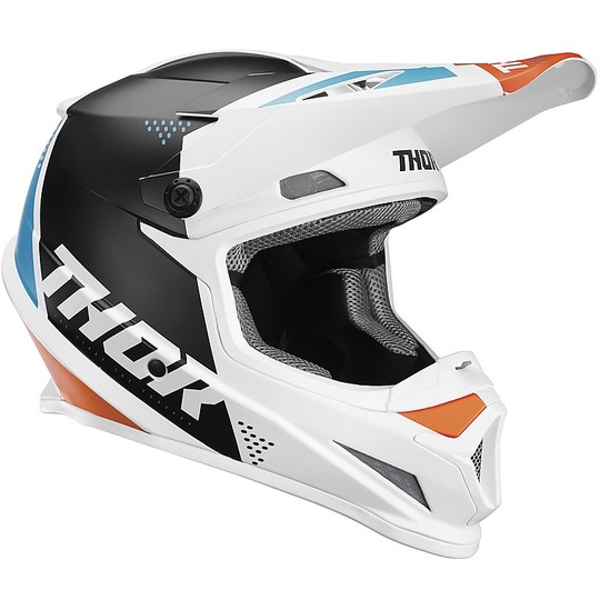 Moto Cross Enduro Helmet Thor Sector Blade S20 White Green Ancqua