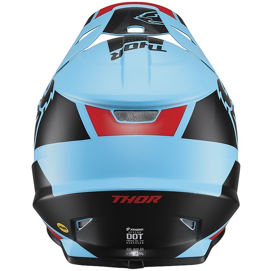 Moto Cross Enduro Helmet Thor Sector MIPS S20 Split Black Blue
