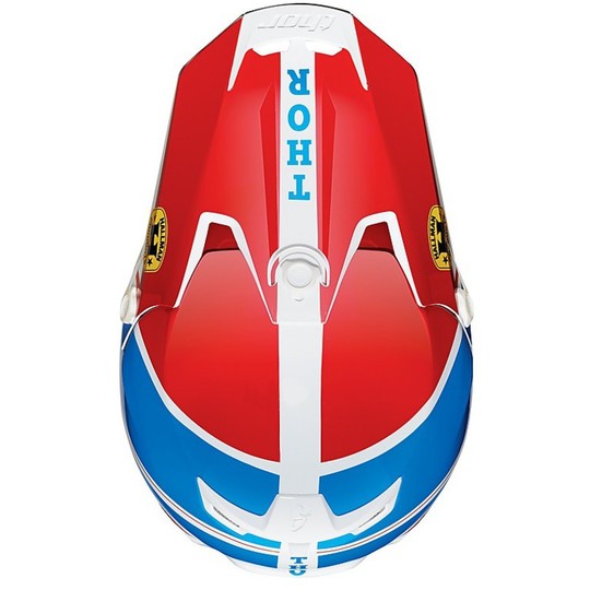 Moto Cross Enduro Helmet Thor Verge Gp Pro Helmet 2015 Red Blue