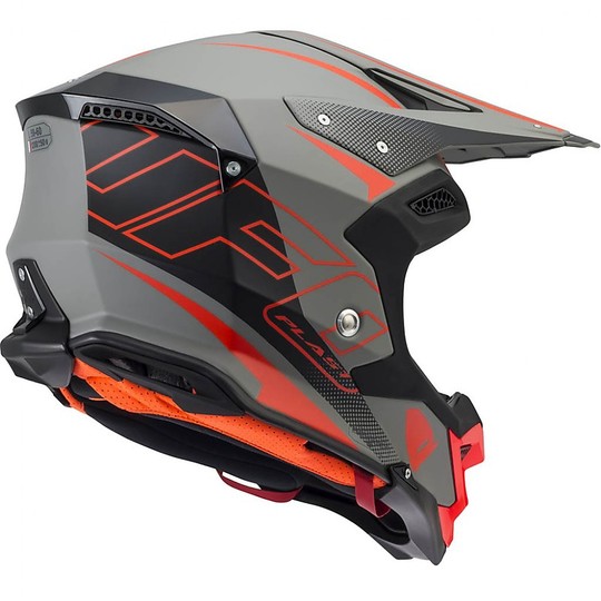 Moto Cross Enduro Helmet Ufo Diamond Black Red Matt