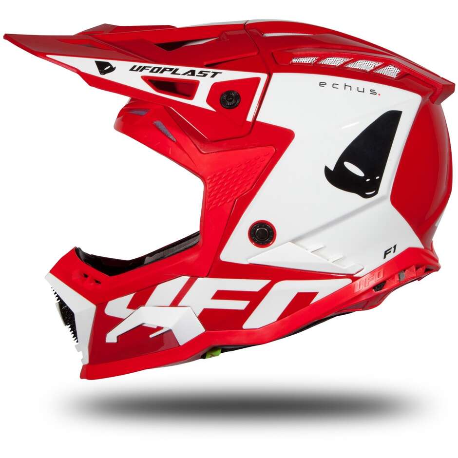 Moto Cross Enduro Helmet Ufo ECHUS Red White