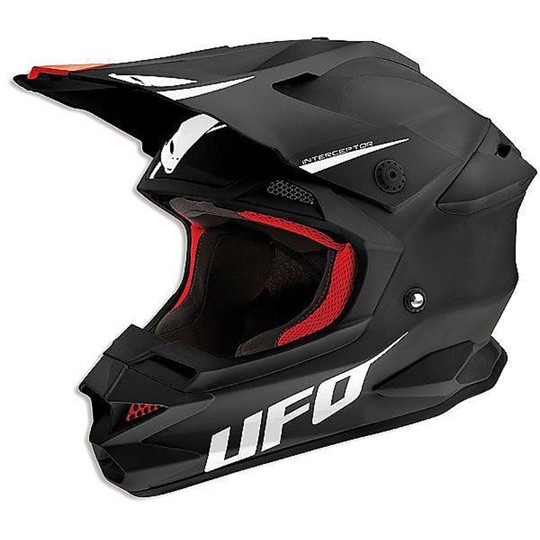 Moto Cross Enduro Helmet UFO Interceptor Prime Black