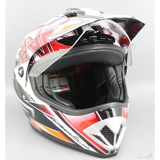Moto Cross Enduro Helmet With Bluetooth Integrated Source Gladiator Spark