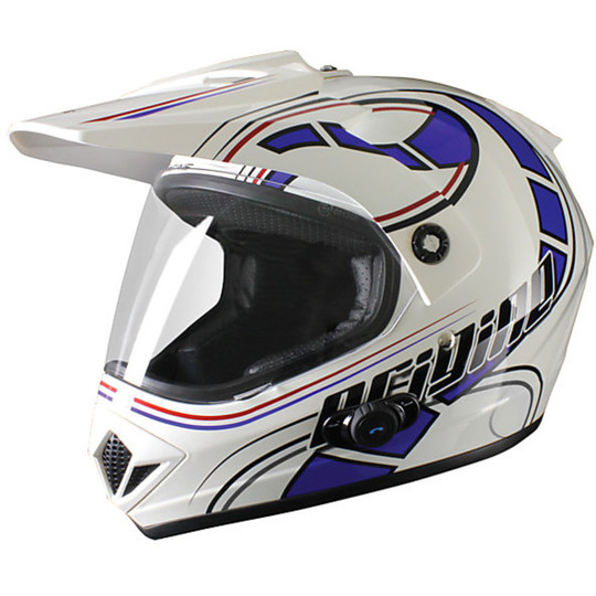 Moto Cross Enduro Helmet With Bluetooth Integrated Source Gladiator Stelvio